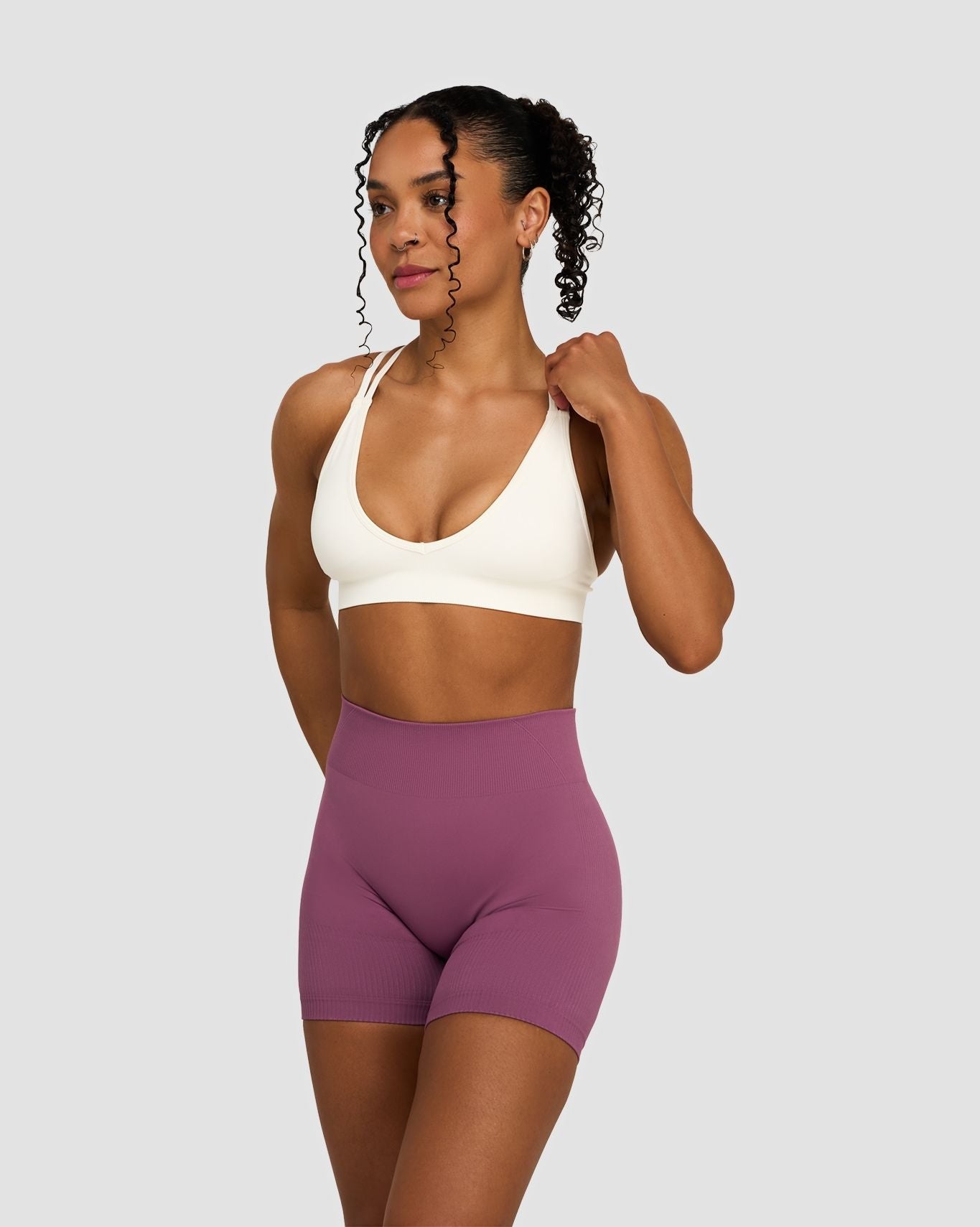 Elevate™ Sculpting Mid Waist Scrunch Shorts | Orchid Mauve