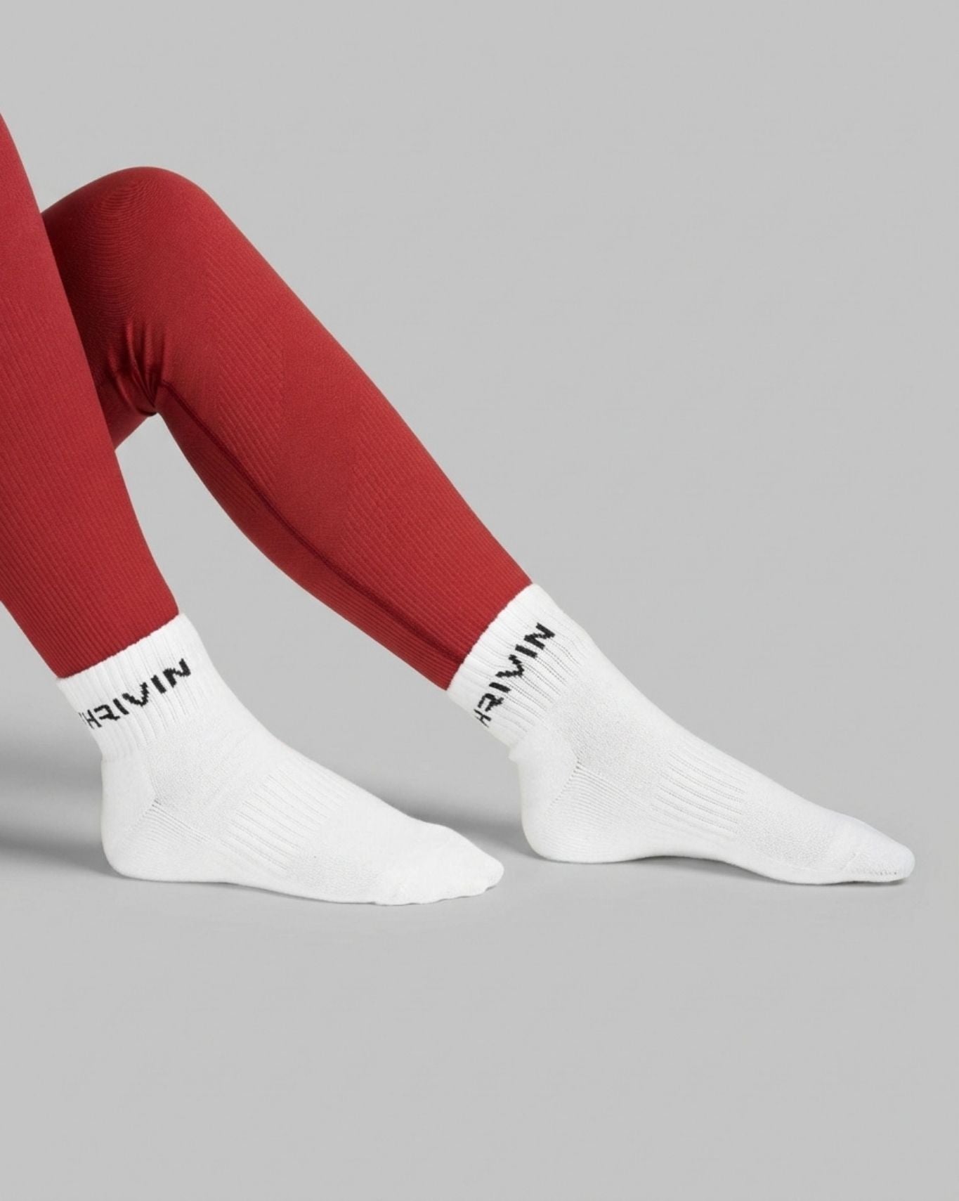 THRIVIN Silk Socks | White