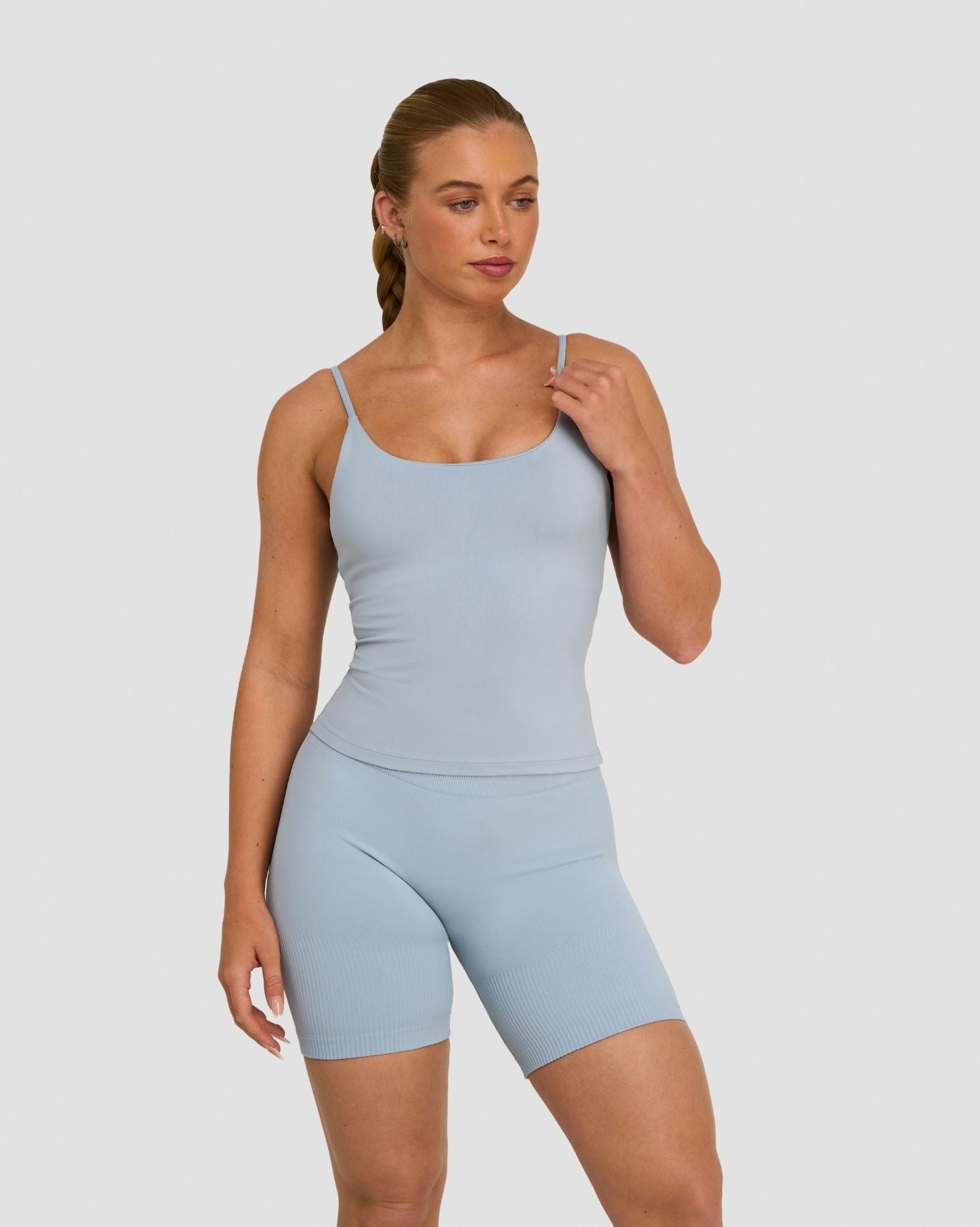 Elevate™ Sculpting Seamless Scoop Neck Cami | Blue Haze