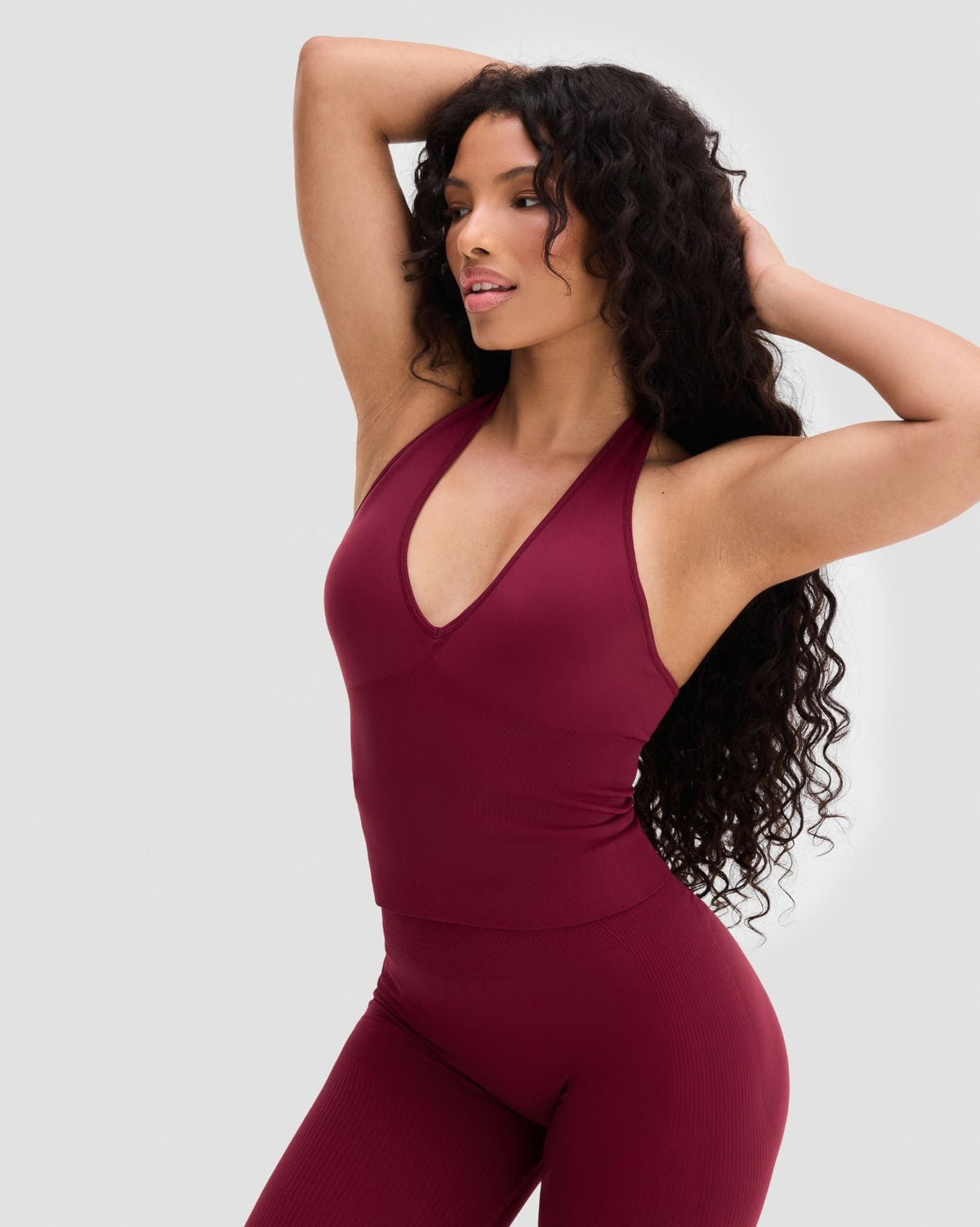 Elevate™ Sculpting Seamless Halterneck Top | Fine Wine