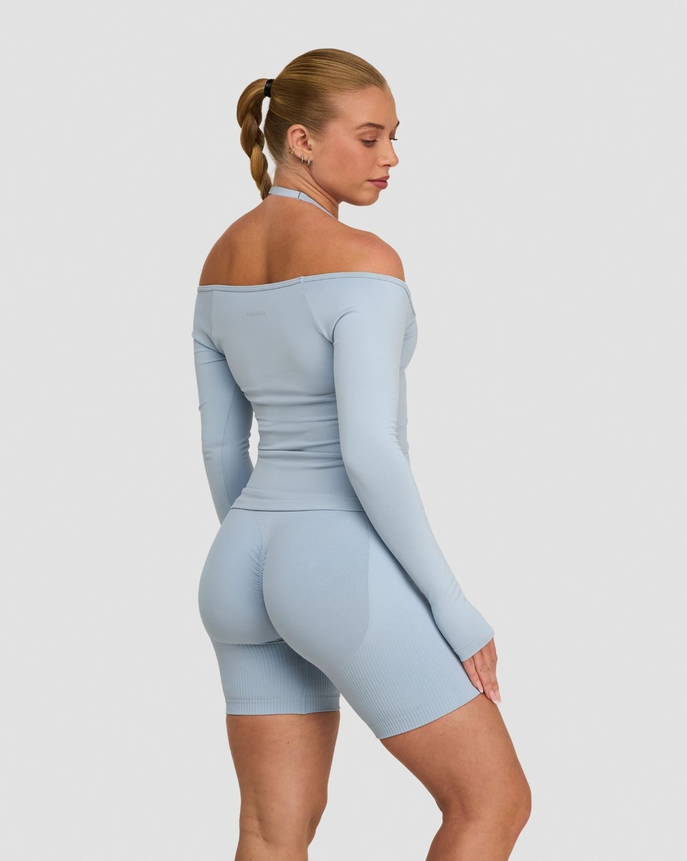 Elevate™ Sculpting Seamless V-Neck Top | Blue Haze