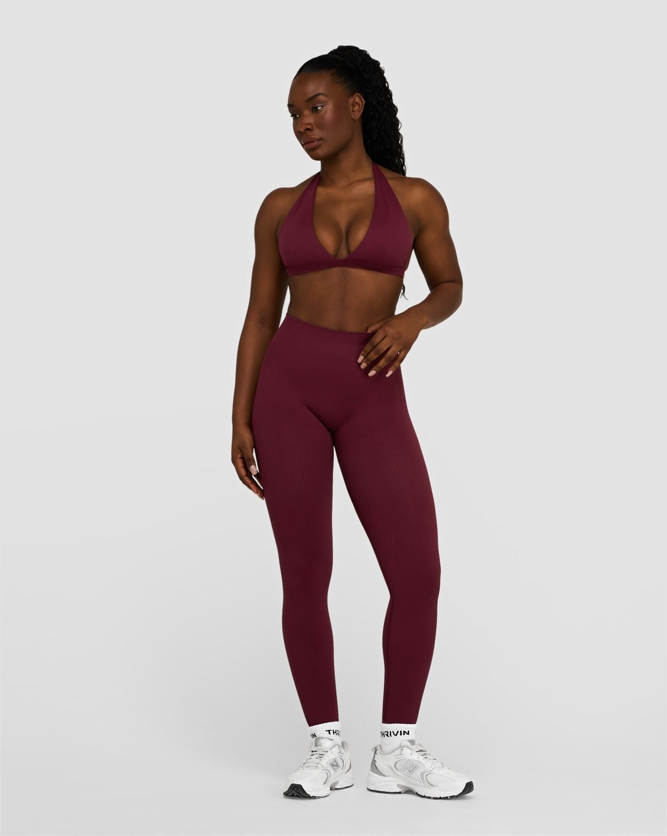 Elevate™ Sculpting Mid Waist Scrunch Leggings | Merlot