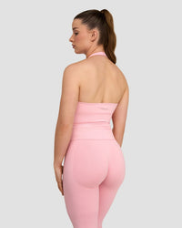 Elevate™ Sculpting Seamless Halterneck Top | Cotton Pink