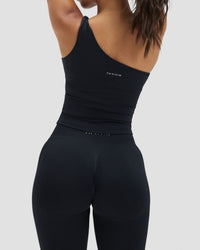 Elevate™ Sculpting Asymmetric Twist Top | Night Black