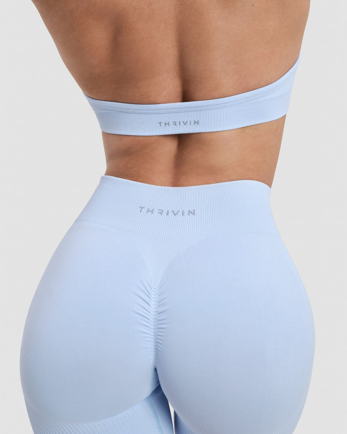 Elevate™ Sculpting Seamless Adjustable Halter Bra | Ice Blue
