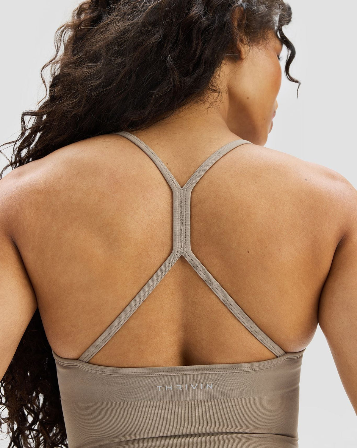 Elevate™ Sculpting Seamless Cross Back Top | Latte