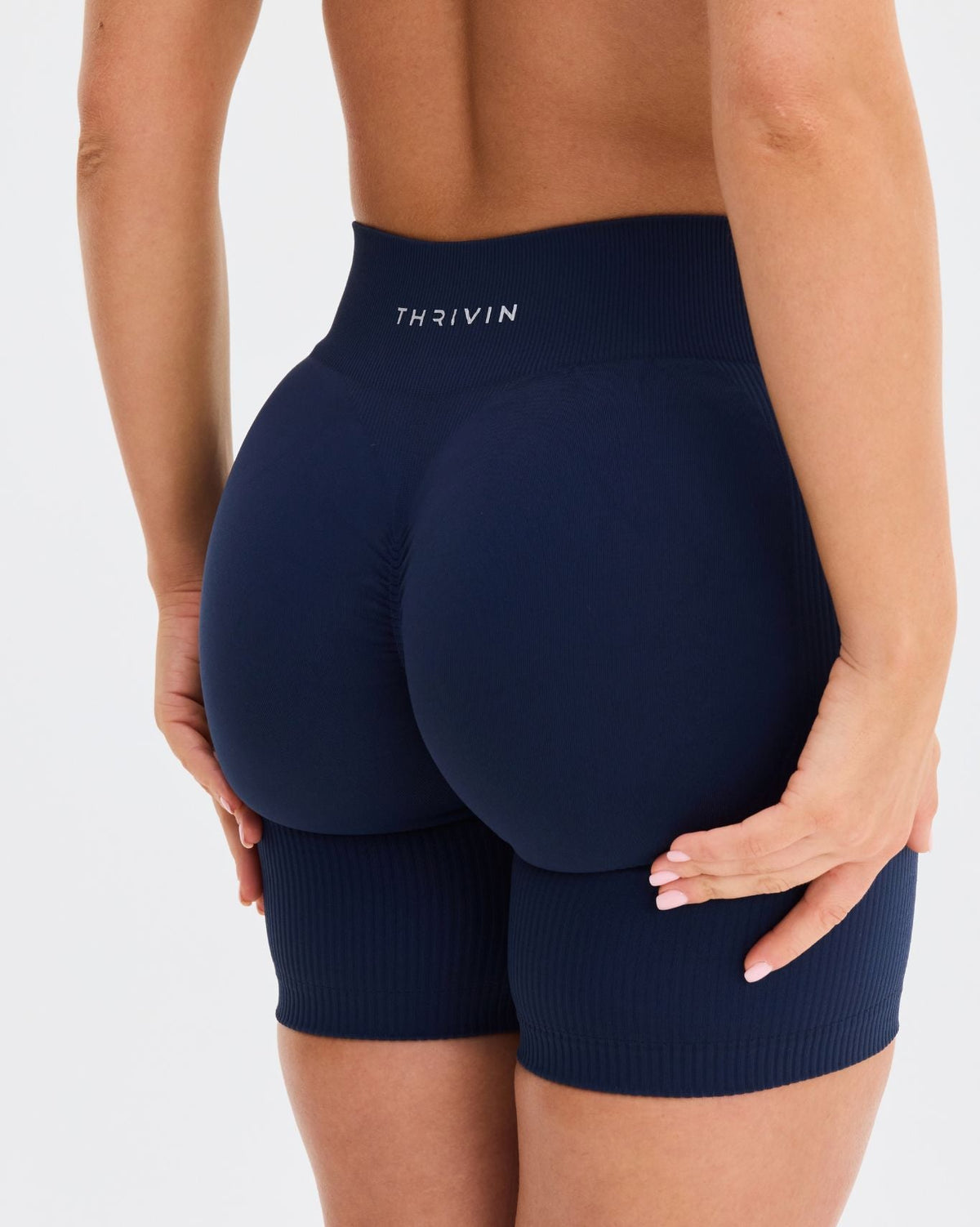 Elevate™ Sculpting Mid Waist Scrunch Shorts | Midnight Navy