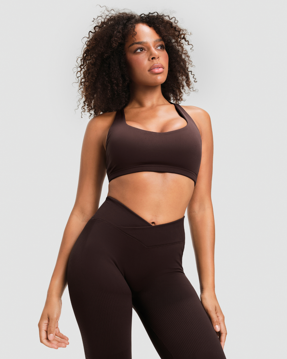 Elevate™ Sculpting Mid V-Waist Flare Leggings | Coffee