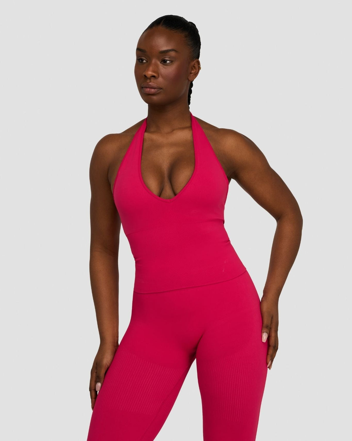 Elevate™ Sculpting Seamless Halterneck Top | Strawberry