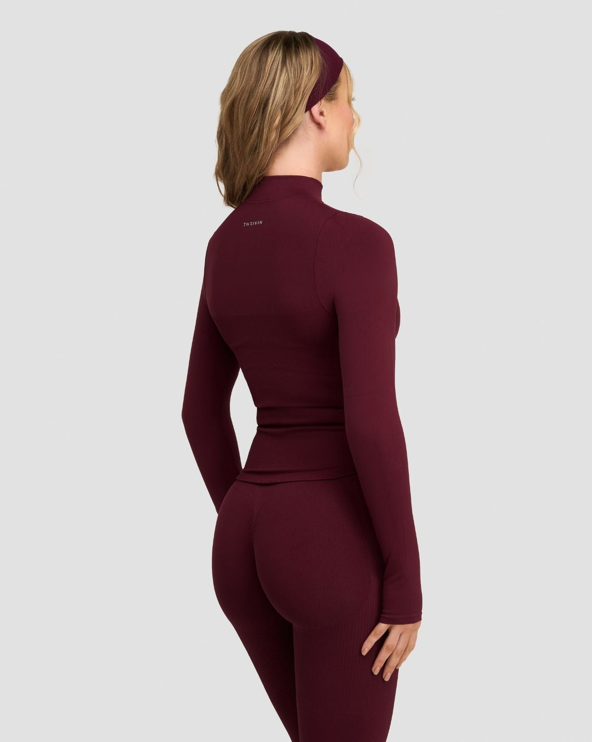 Elevate™ Compression Long Sleeve Jacket | Merlot