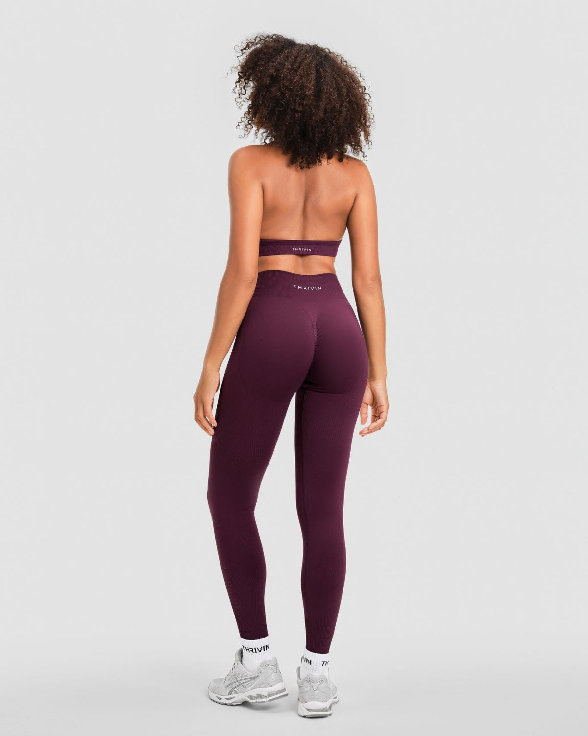 Elevate™ Sculpting Mid Waist Scrunch Leggings | Winter Plum