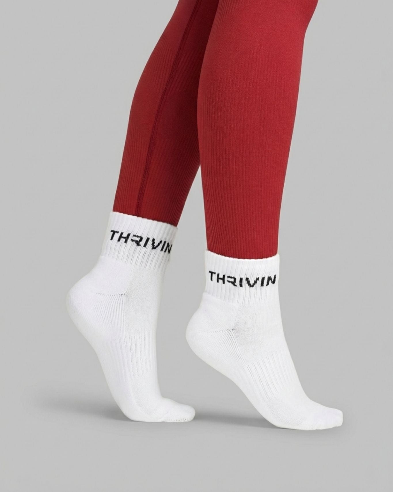 THRIVIN Silk Socks | White