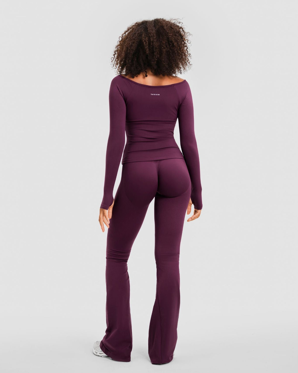 Elevate™ Sculpting Seamless V-Neck Top | Winter Plum