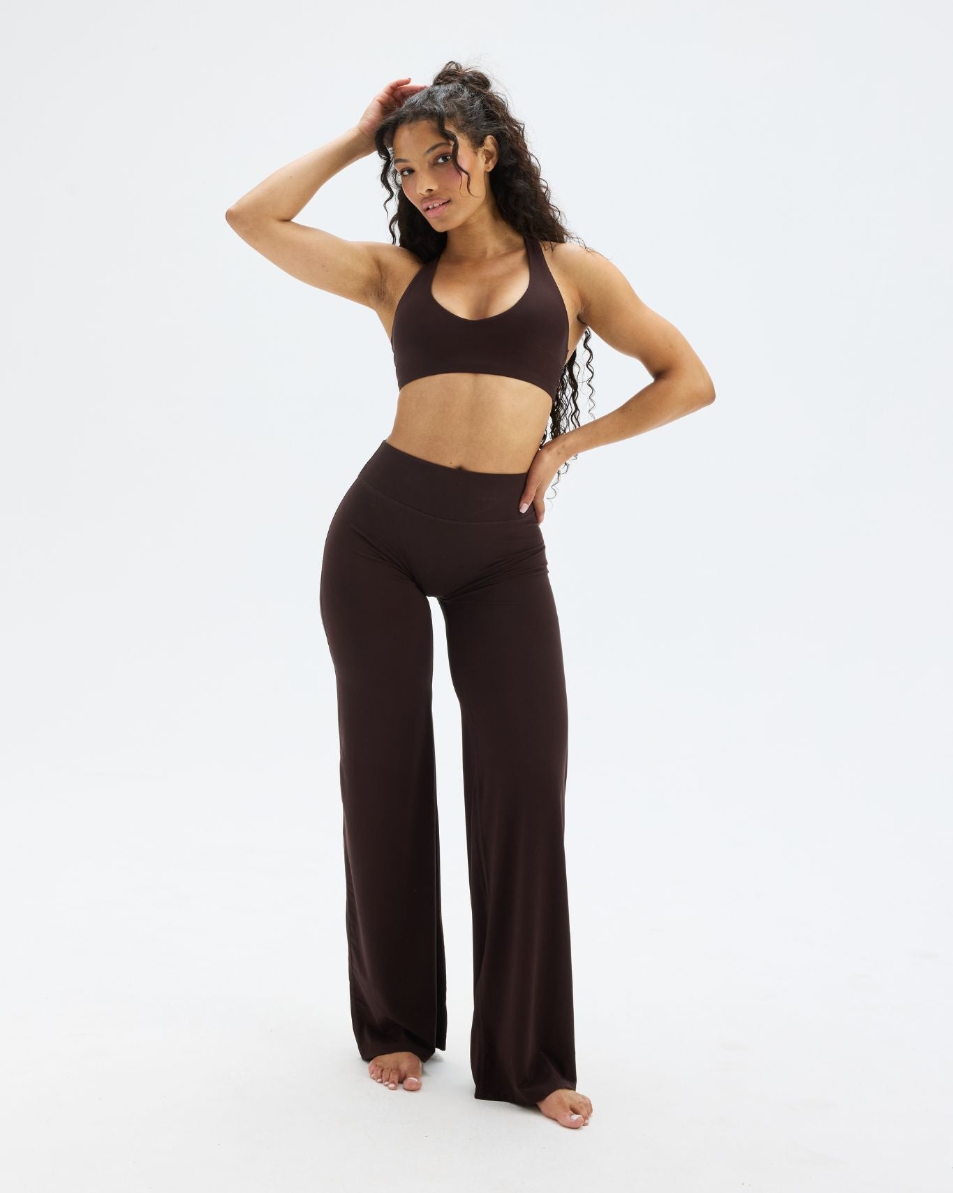 Essence Wide Leg Pants | Coffee