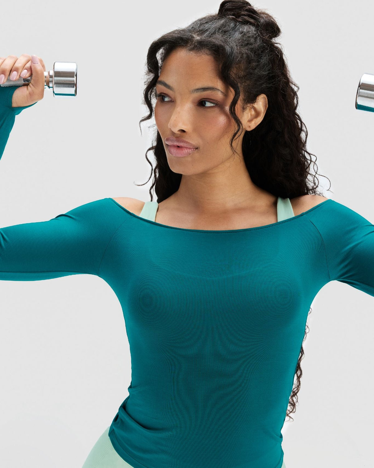 The Essential Collection Boat Neck Top | Harbor Blue