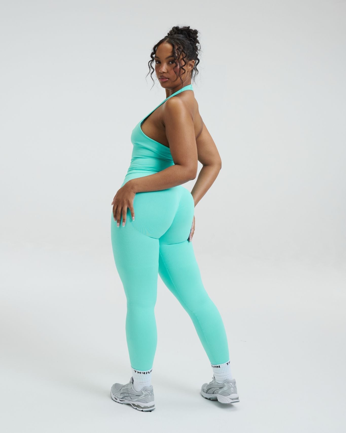 Elevate™ Sculpting Seamless Halterneck Top | Clear Tides