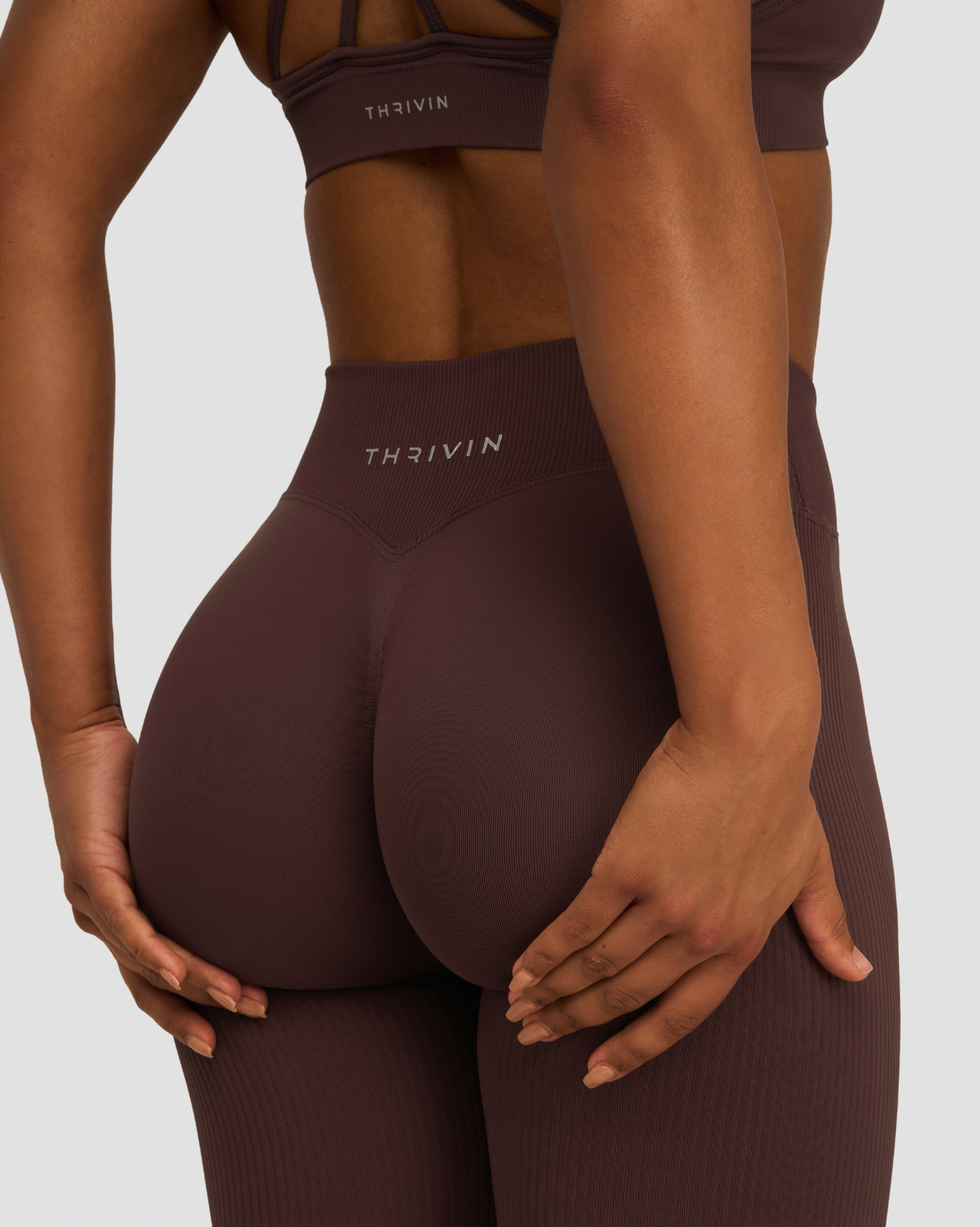 Elevate™ Sculpting Mid V-Waist Scrunch Flare | Dark Mauve