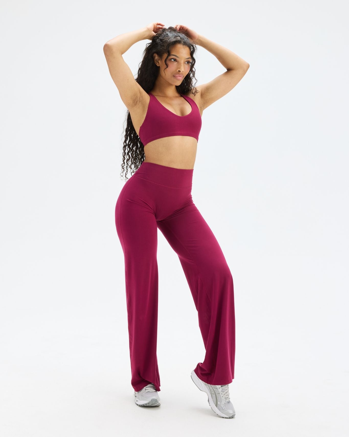 Essence Wide Leg Pants | Cherry Berry