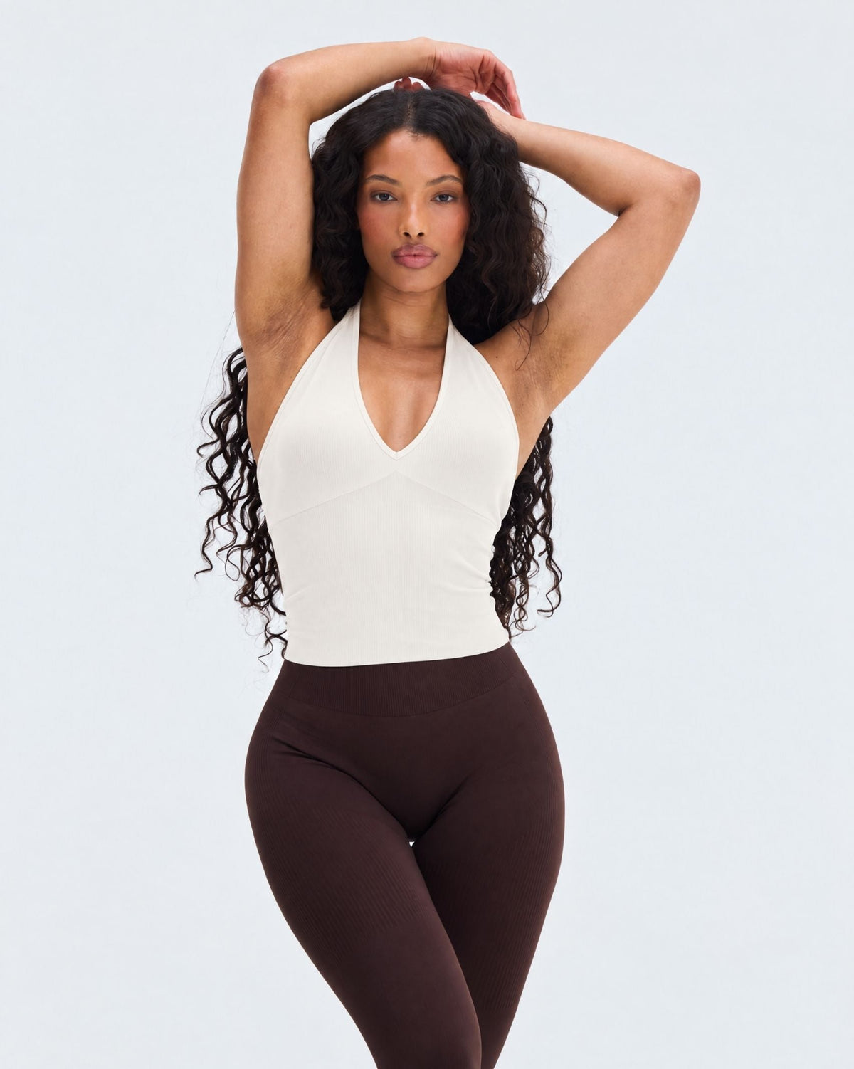 Elevate™ Sculpting Seamless Halterneck Top | White