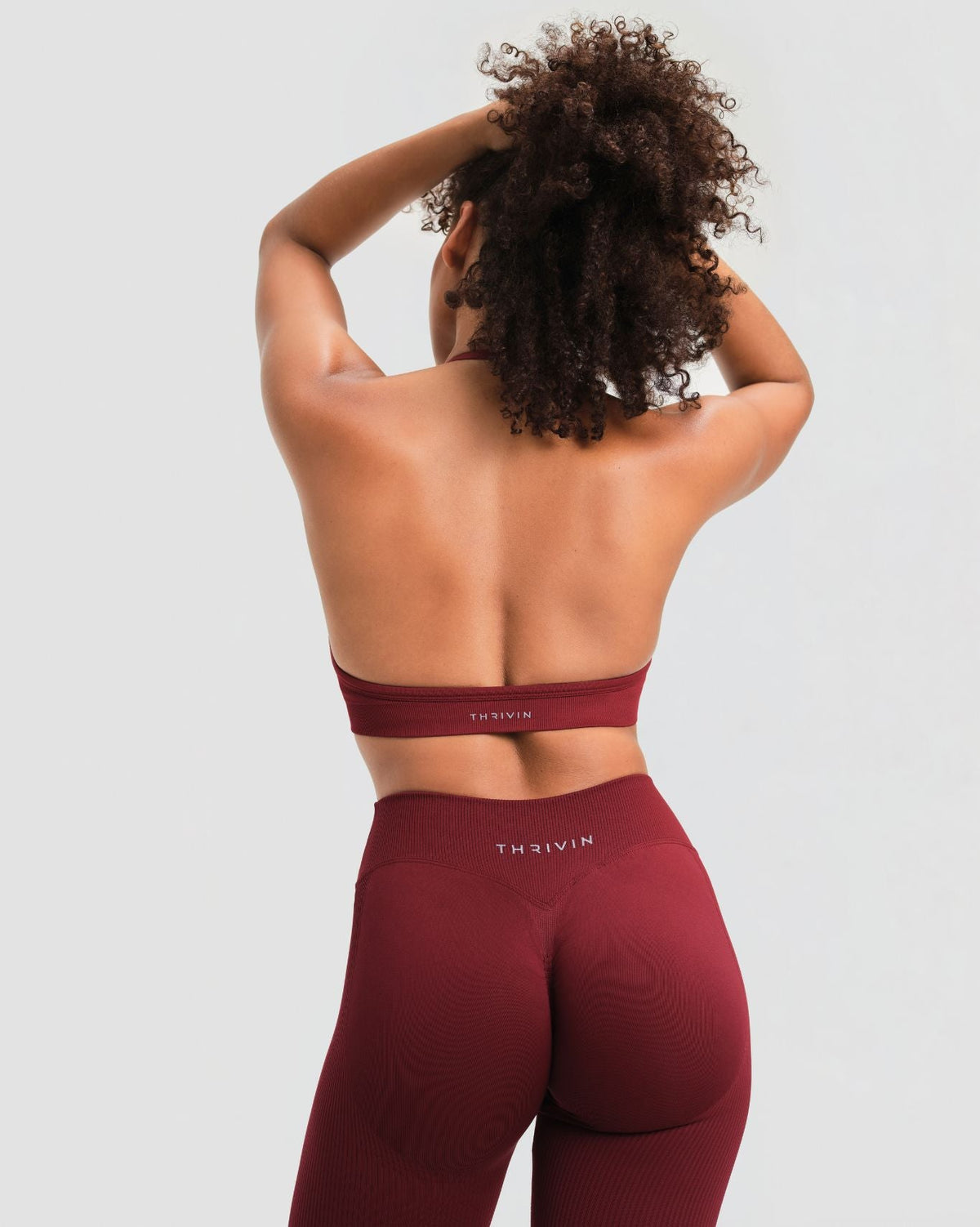 Elevate™ Sculpting Seamless Adjustable Halter Bra | Fine Wine