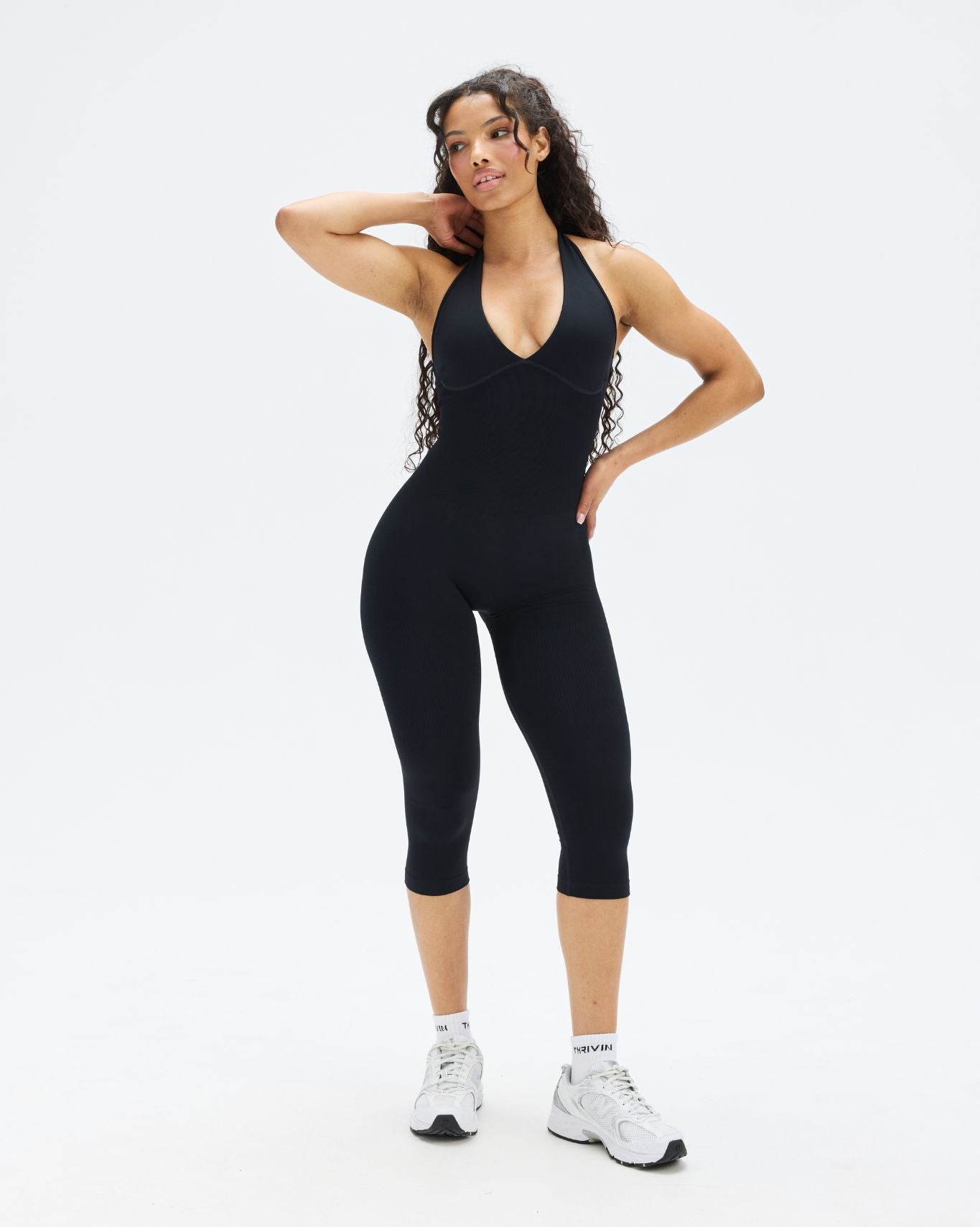 Elevate™ Sculpting All in One Capri Jumpsuit | Night Black