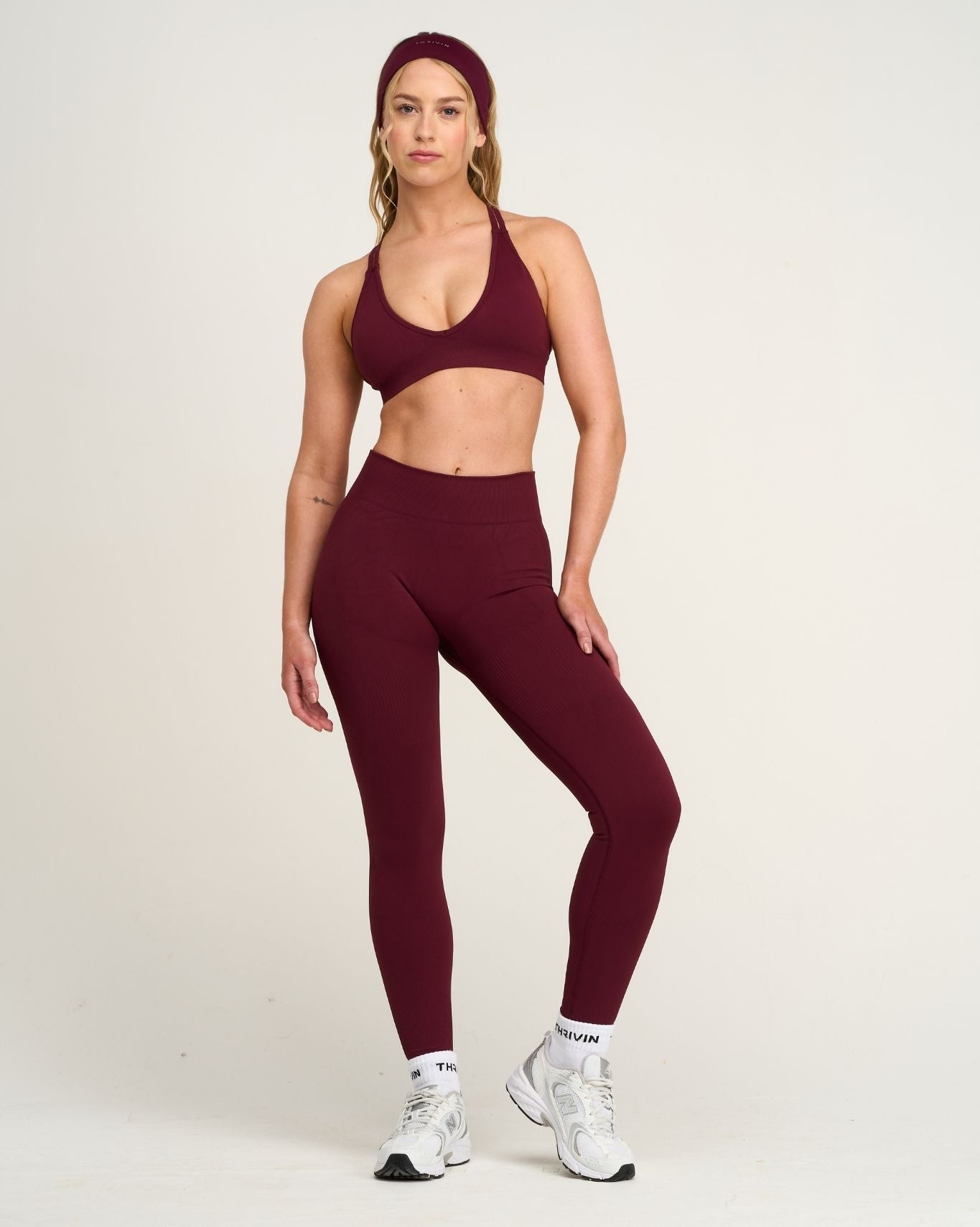 Elevate™ Sculpting Mid Waist Scrunch Leggings | Merlot