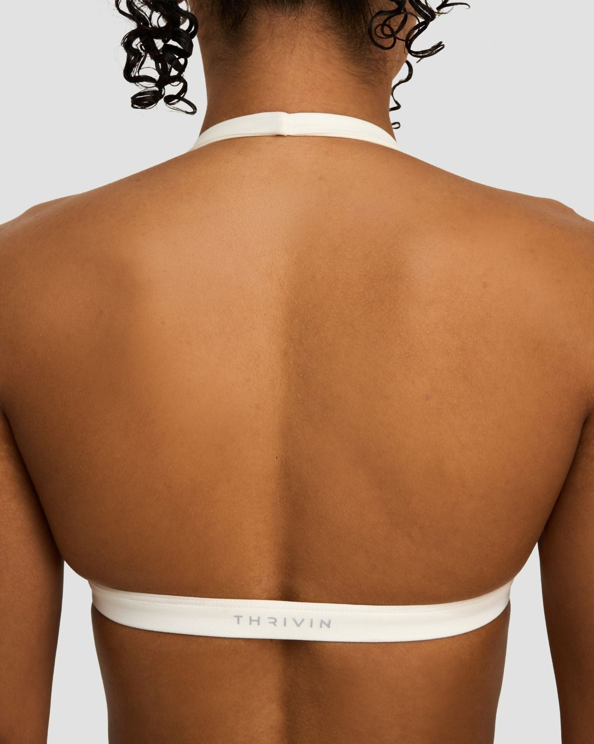 Elevate™ Sculpting Seamless V-Neck Halter Bra | Cream