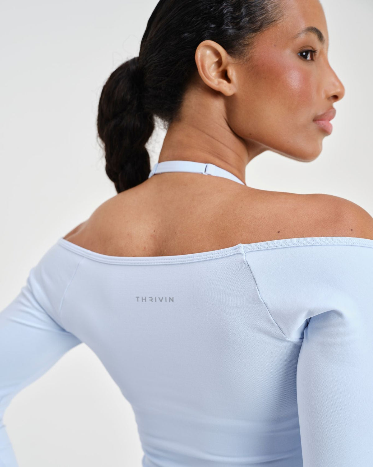 Elevate™ Sculpting Seamless V-Neck Top | Ice Blue