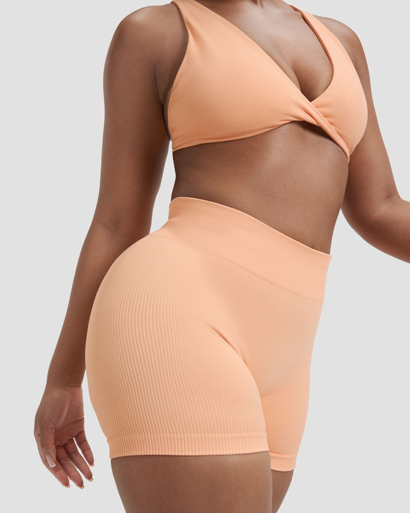 Elevate™ Sculpting Mid Waist Scrunch Shorter Shorts | Melon Ice