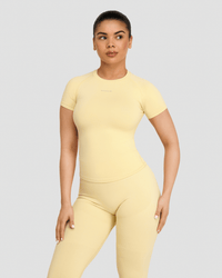 Elevate™ Compression T-Shirt | Golden Butter