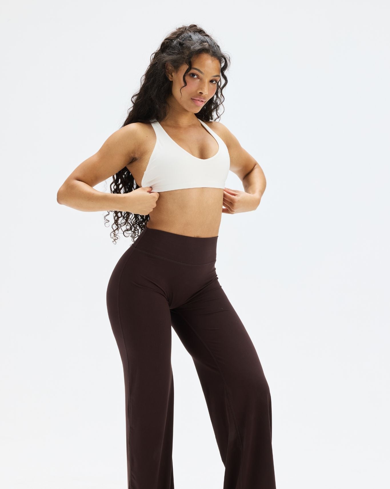 Essence Wide Leg Pants | Coffee