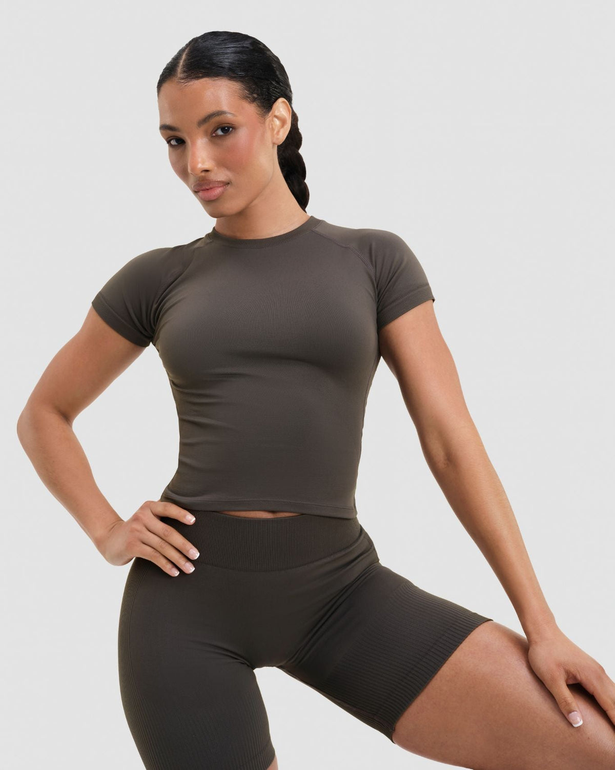 Elevate™ Compression Baby T-Shirt | Olive Green