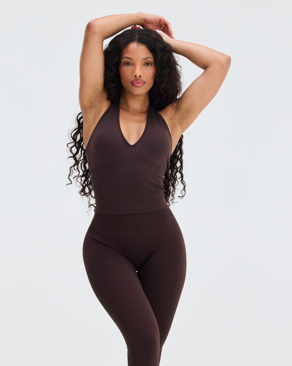 Elevate™ Sculpting Seamless Halterneck Top | Coffee