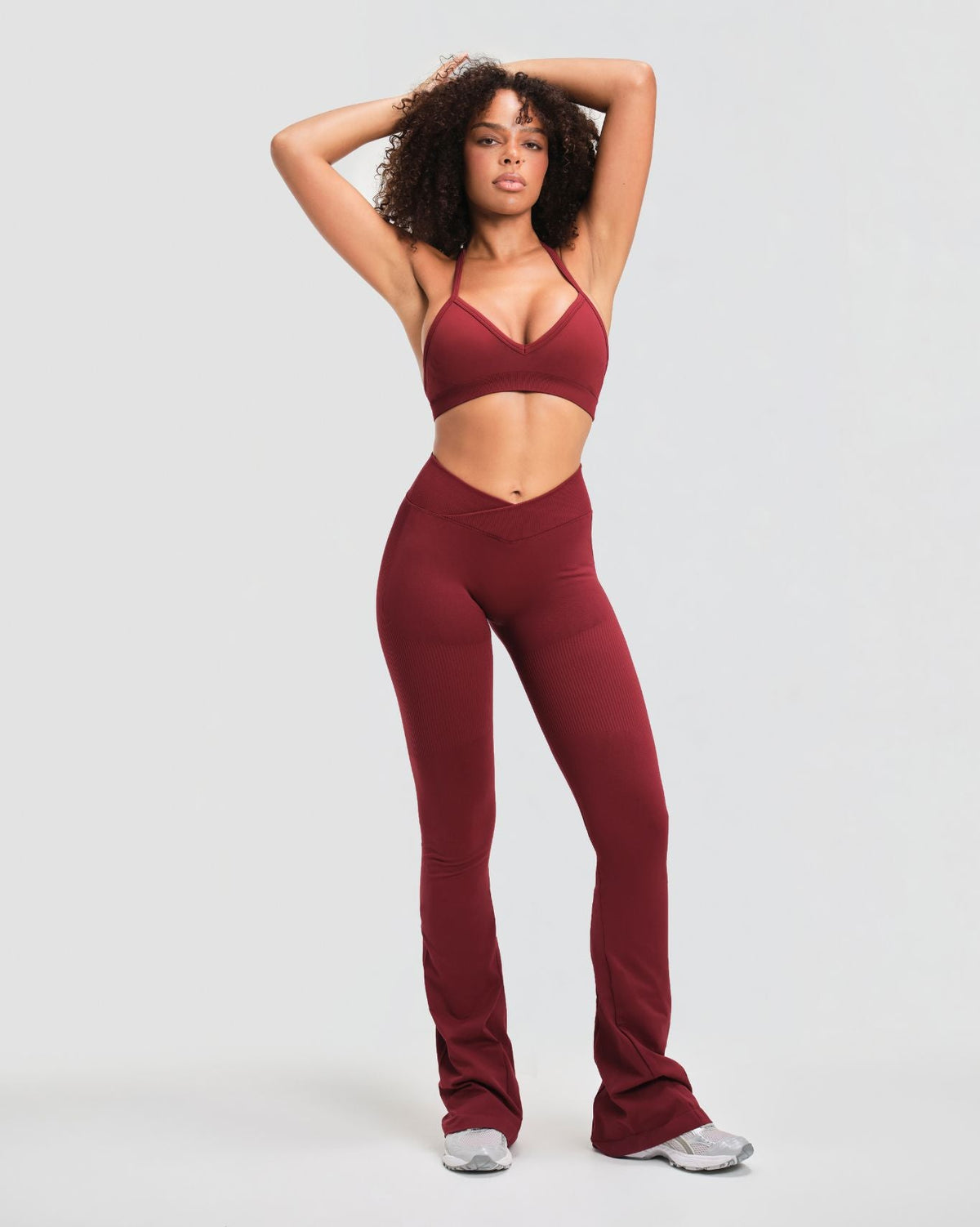 Elevate™ Sculpting Seamless Adjustable Halter Bra | Fine Wine