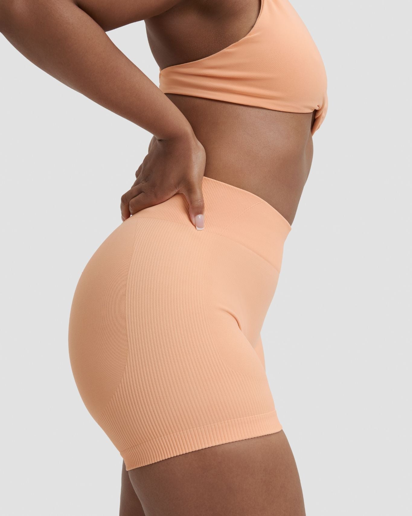 Elevate™ Sculpting Mid Waist Scrunch Shorter Shorts | Melon Ice