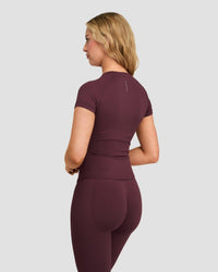 Elevate™ Compression T-Shirt | Dark Mauve