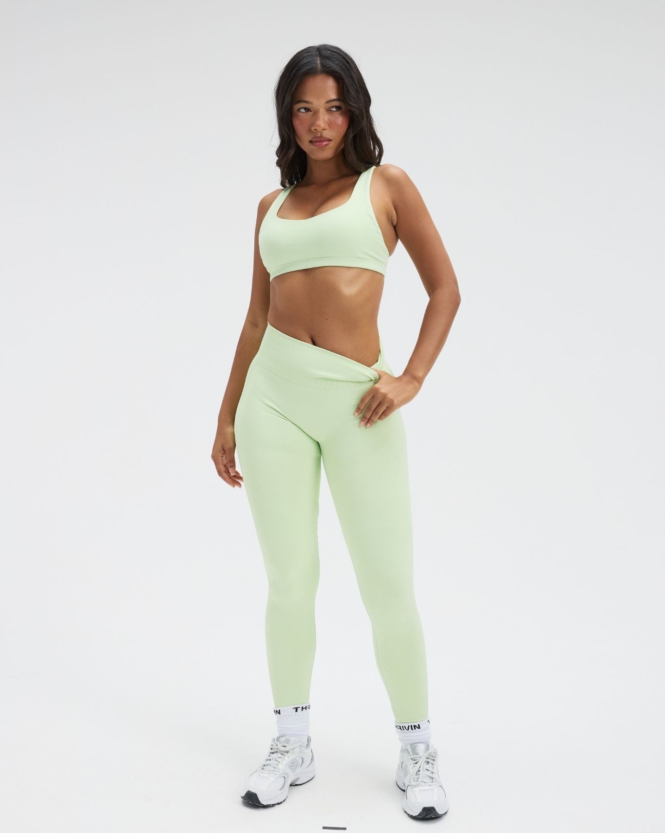 Elevate™ Sculpting High Waist Scrunch Leggings | Pistachio Green