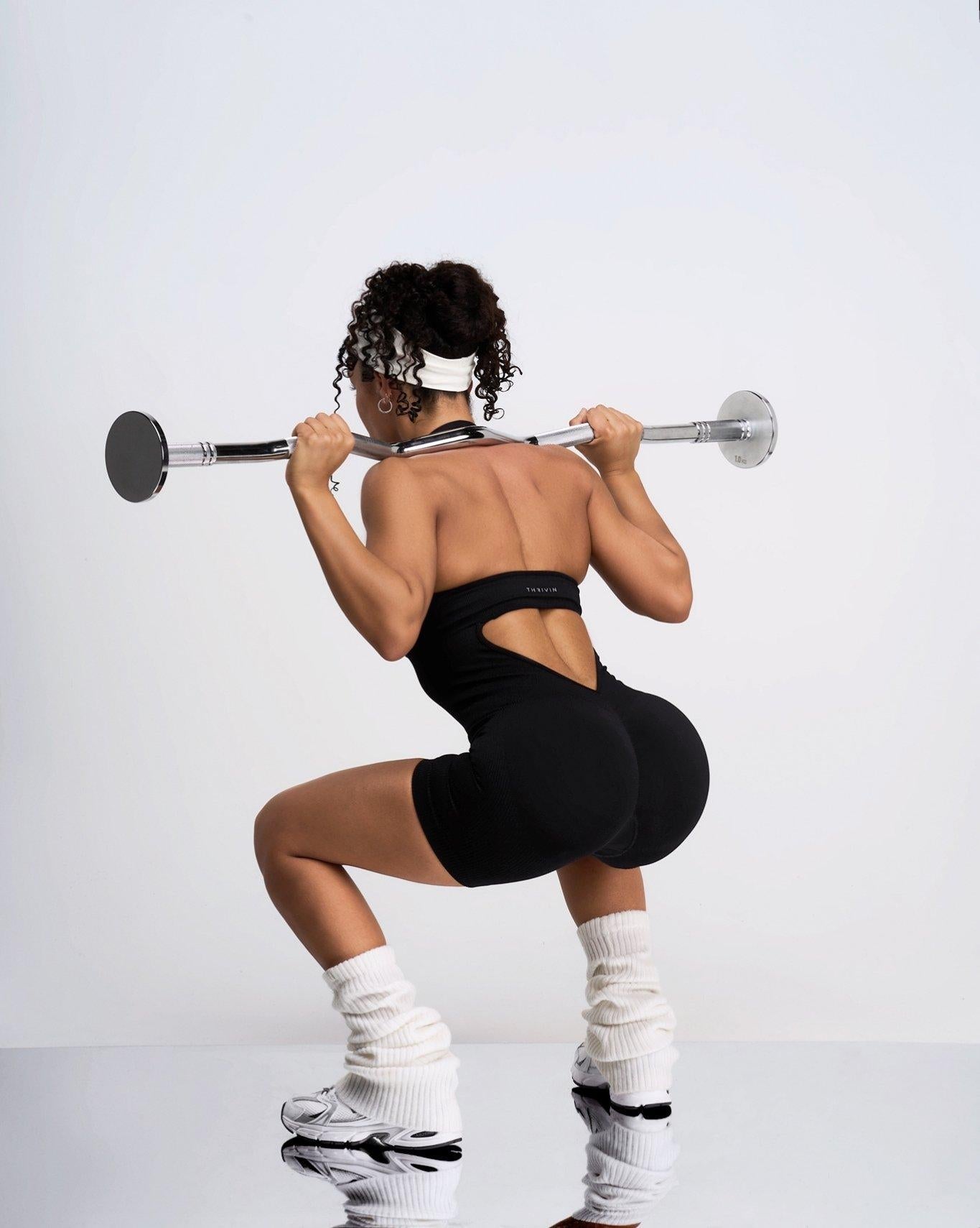 Elevate™ Sculpting Halterneck All In One | Night Black