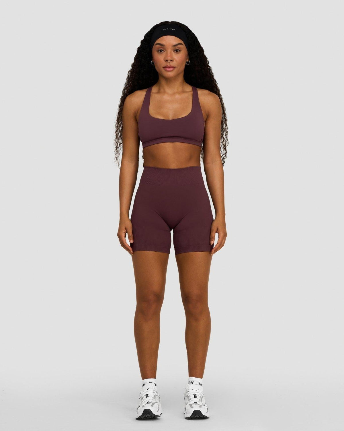 Elevate™ Sculpting Mid Waist Scrunch Shorts | Dark Mauve