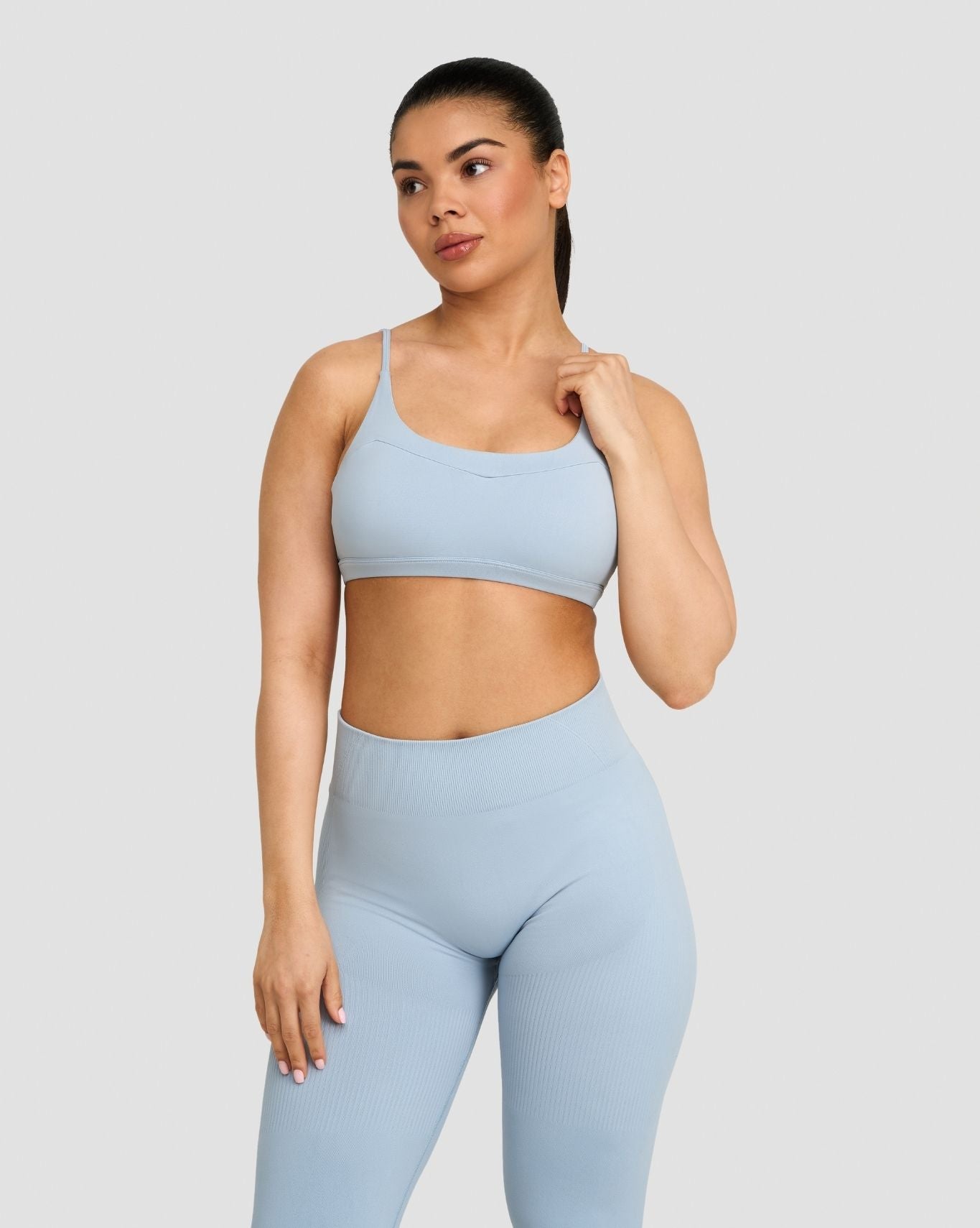 Elevate™ Sculpting Seamless Scoop Neck Bra | Blue Haze