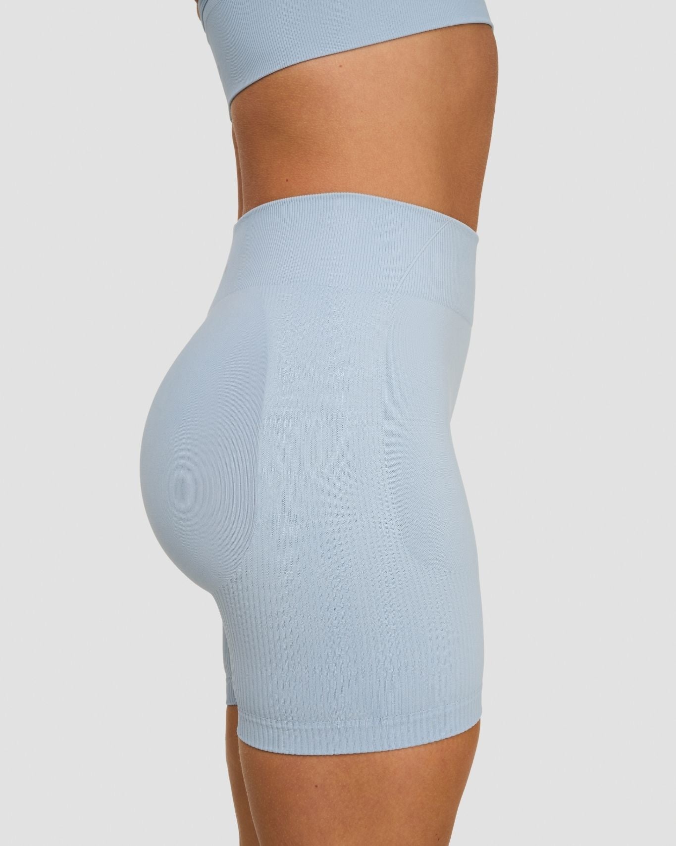 Elevate™ Sculpting Mid Waist Scrunch Shorts | Blue Haze