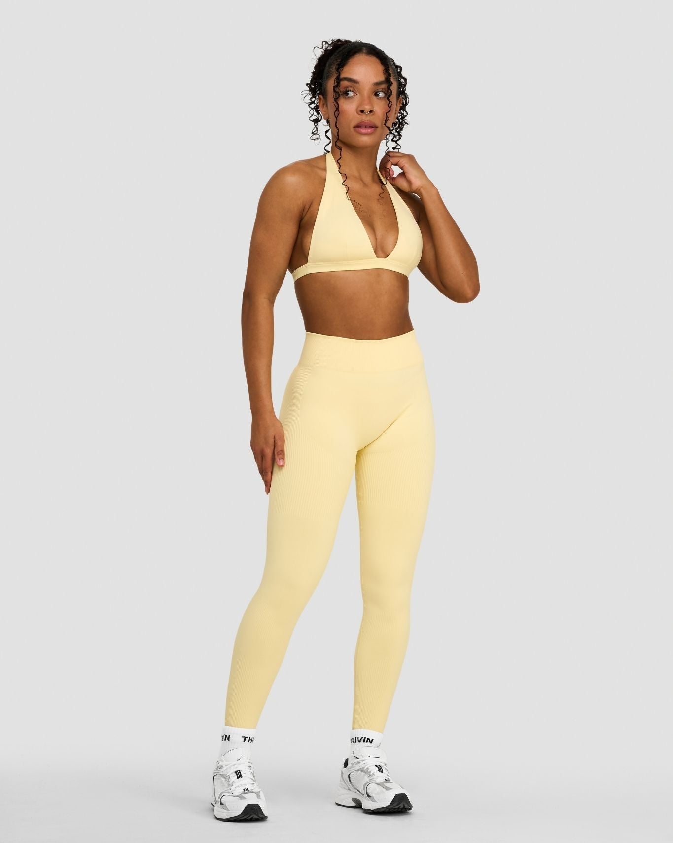 Elevate™ Sculpting Mid Waist Scrunch Leggings | Golden Butter