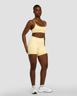 Elevate™ Sculpting Seamless Scoop Neck Bra | Golden Butter