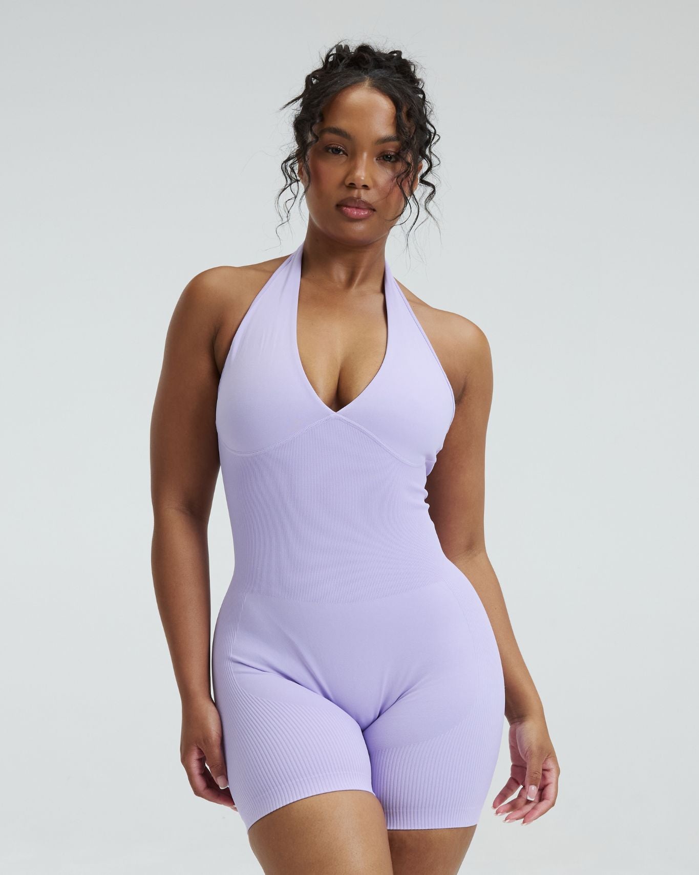 Elevate™ Sculpting Halterneck All In One | Lilac