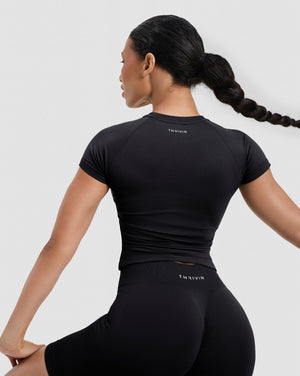 Elevate™ Compression Baby T-Shirt | Night Black