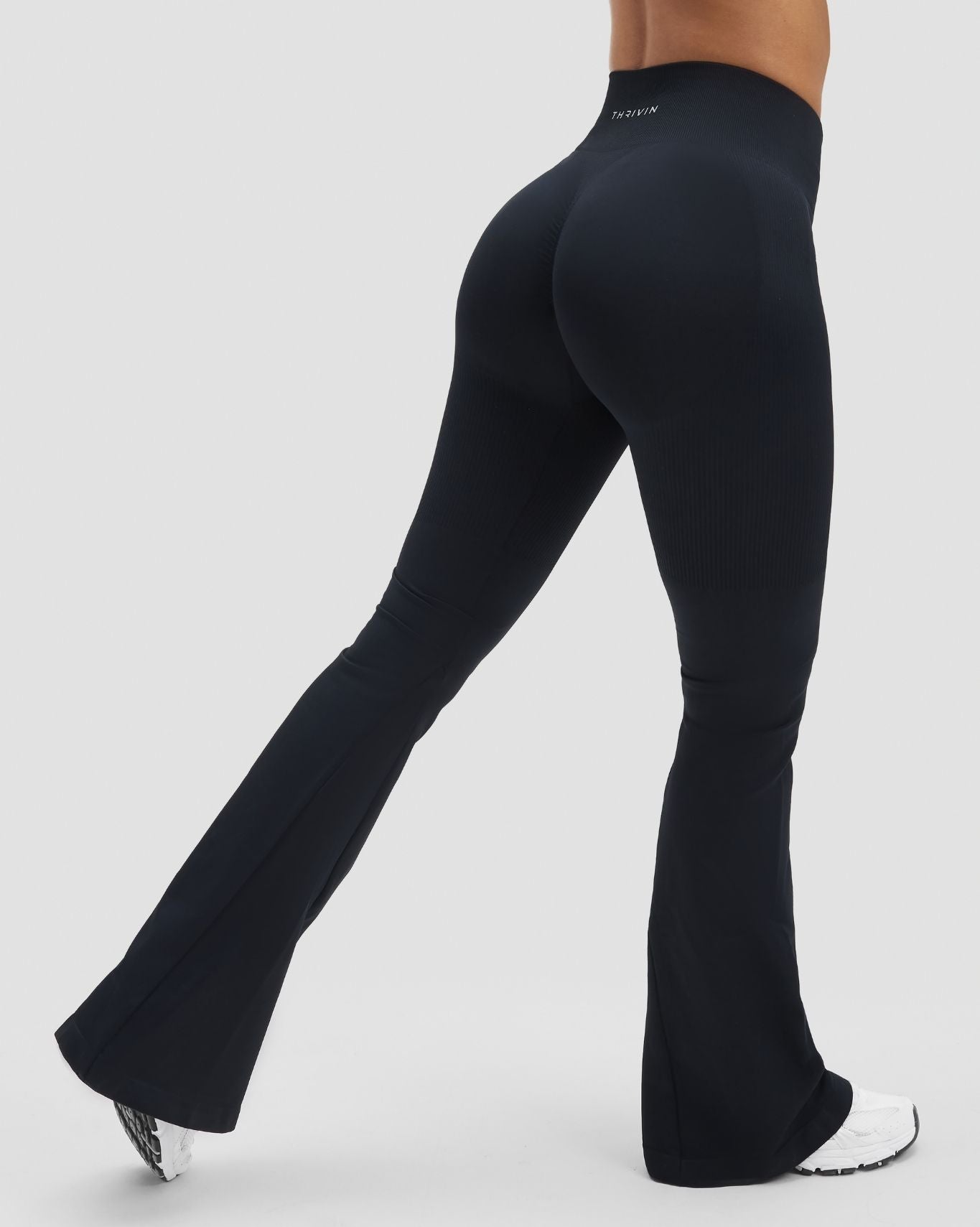 Elevate™ Sculpting High Waist Scrunch Flare | Night Black