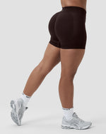 Elevate™ Sculpting Mid Waist Scrunch Shorter Shorts | Coffee
