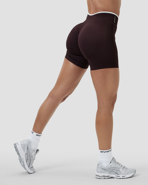 Elevate™ Outline Short Scrunch Shorts | Coffee