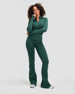 Elevate™ Compression Long Sleeve Jacket | Pine Green