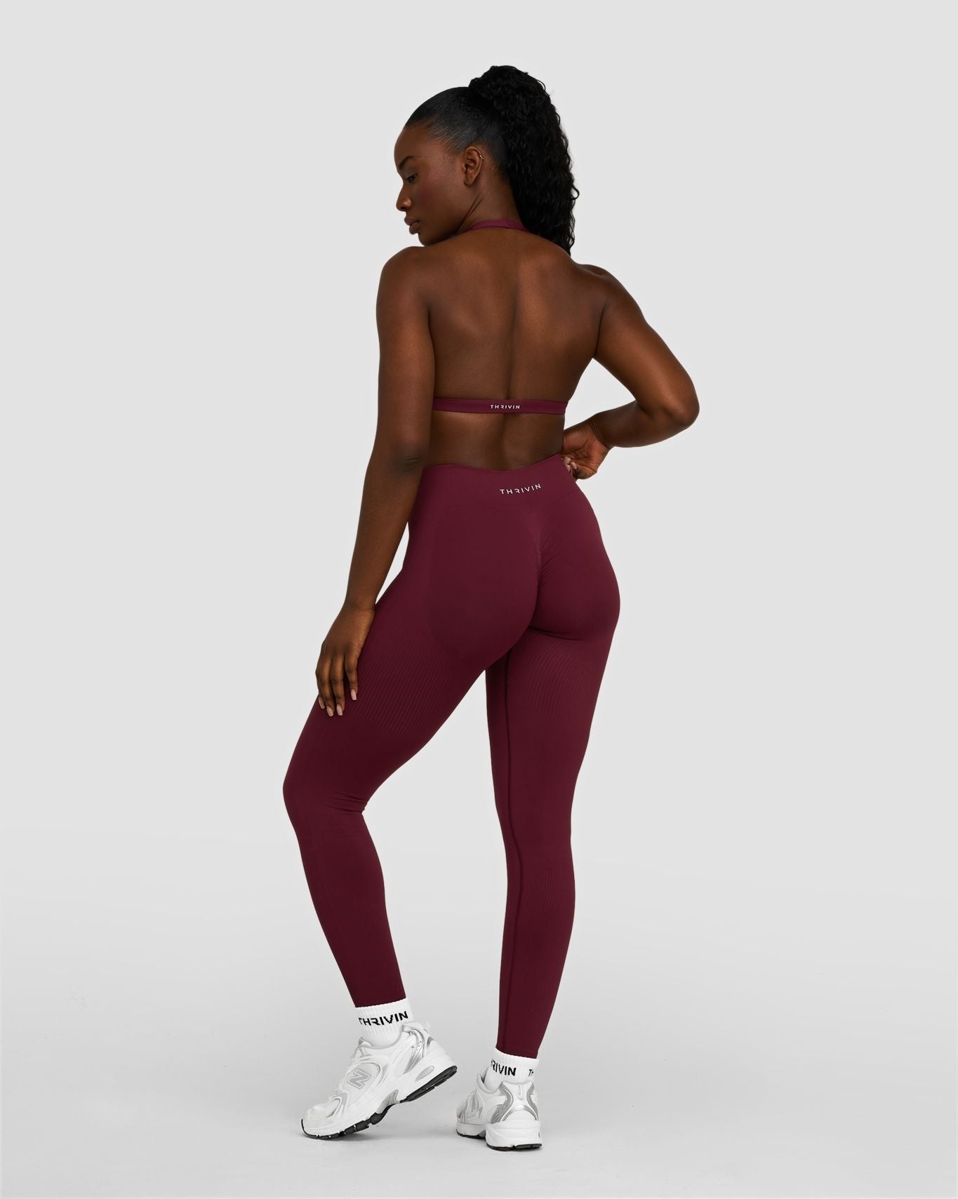 Elevate™ Sculpting Mid Waist Scrunch Leggings | Merlot